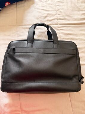 Coach Men's Hamilton Commuter Briefcase Leather Laptop Carry Bag F54804 Reg $550